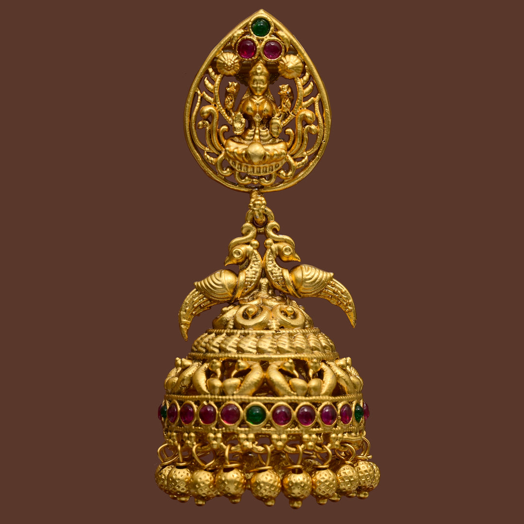 Temple Jhumka Earrings