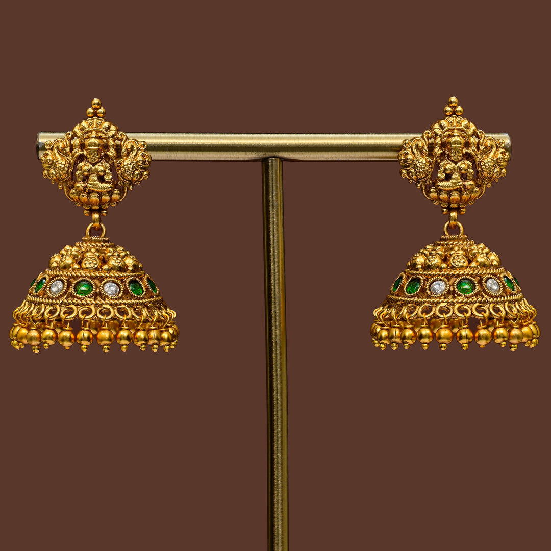 Temple Jhumka Earrings
