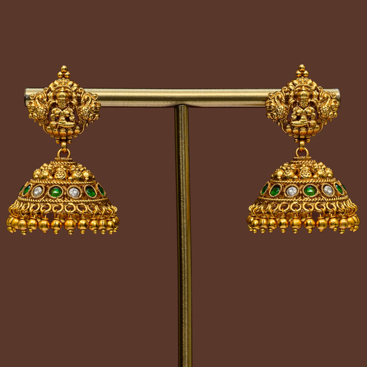 Temple Jhumka Earrings