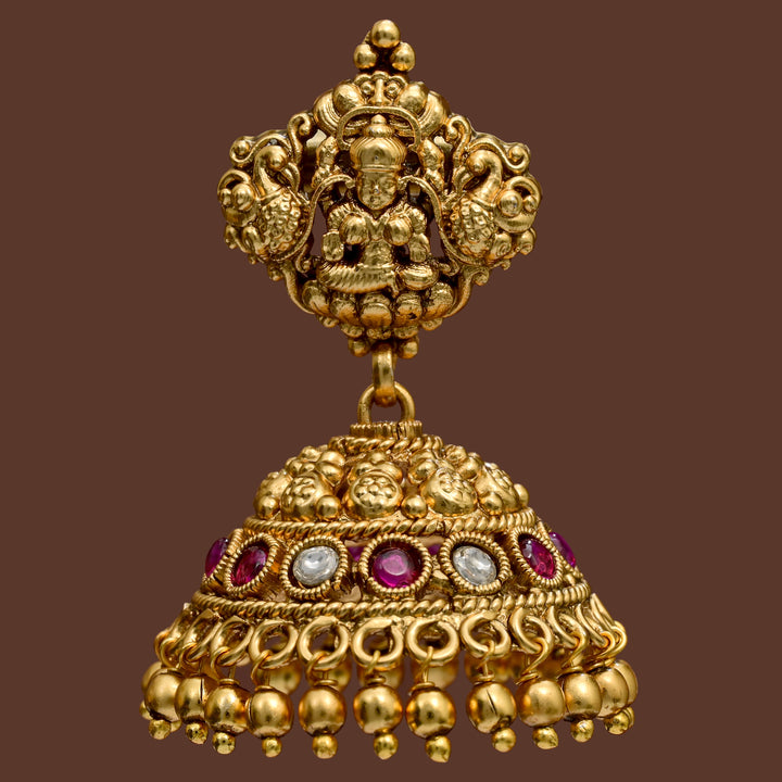 Temple Jhumka Earrings