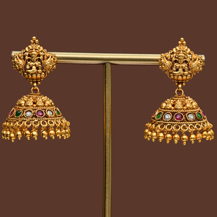 Temple Jhumka Earrings