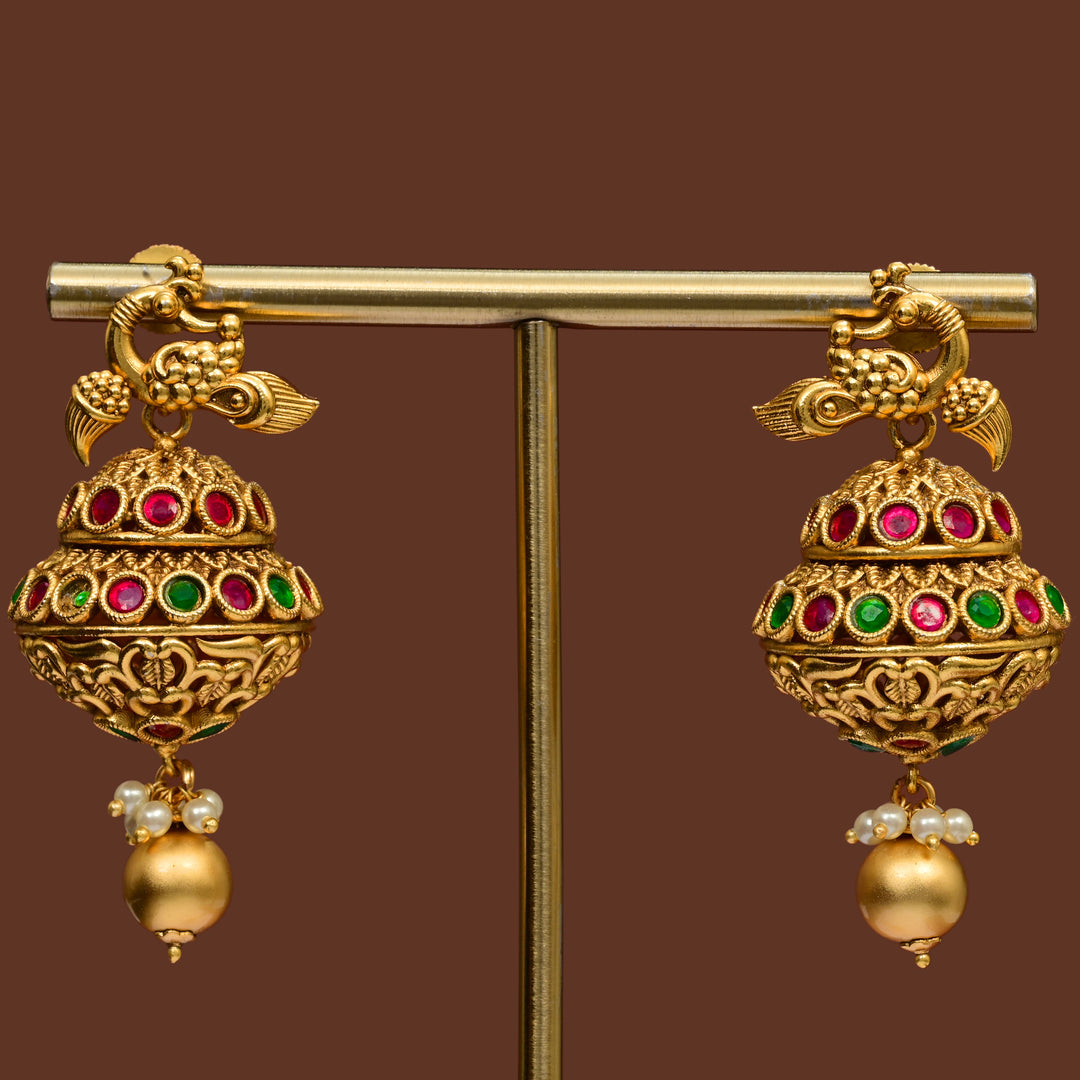 Temple Jumka Earrings