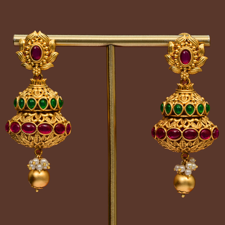 Temple Jumka Earrings