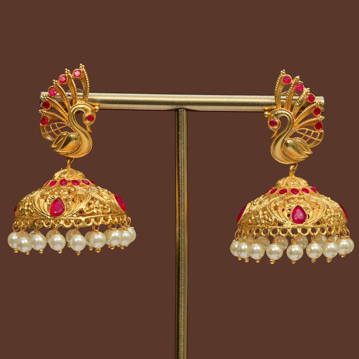 Temple Jumka Earrings