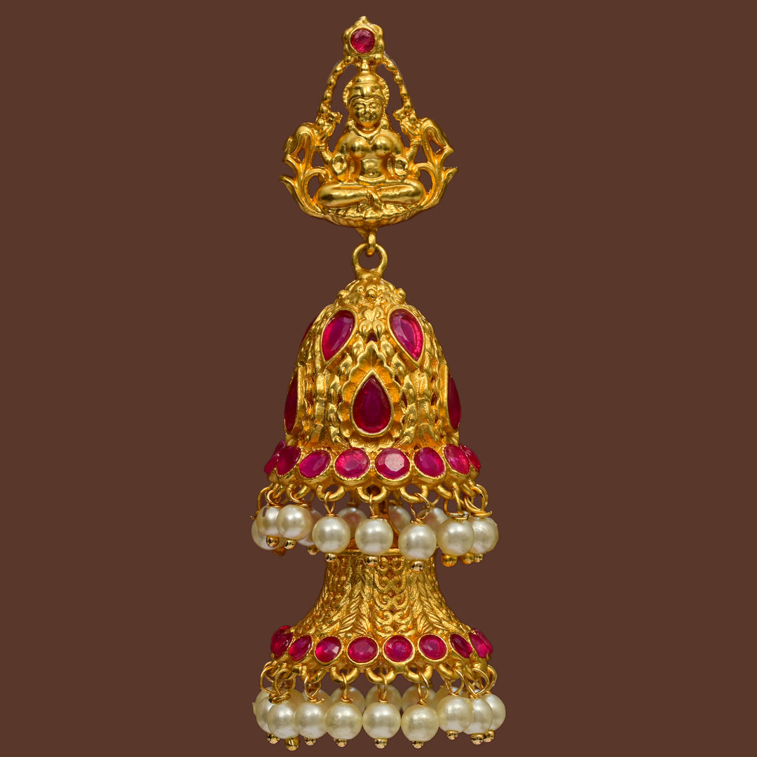 Temple Jhumka Earrings