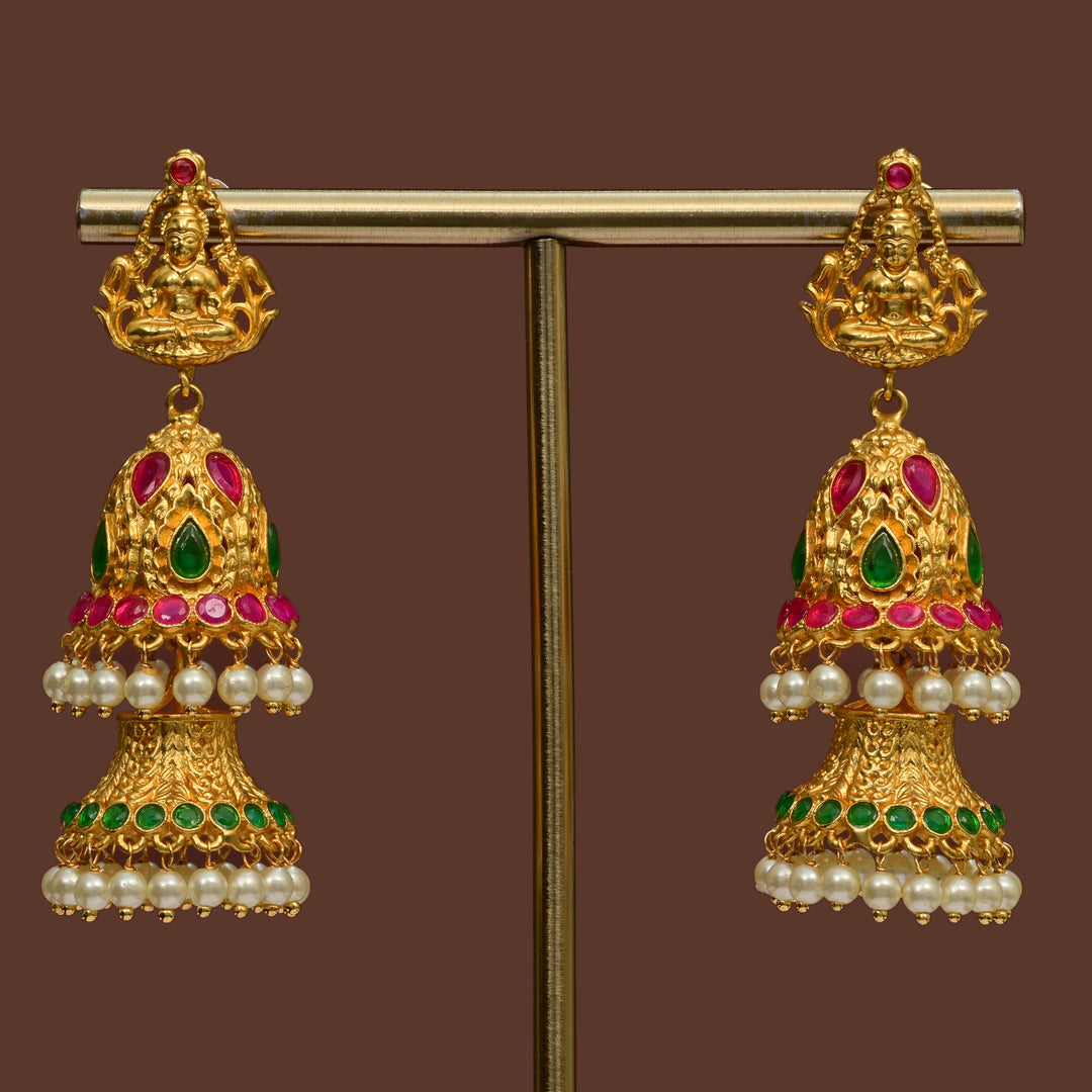 Temple Jhumka Earrings