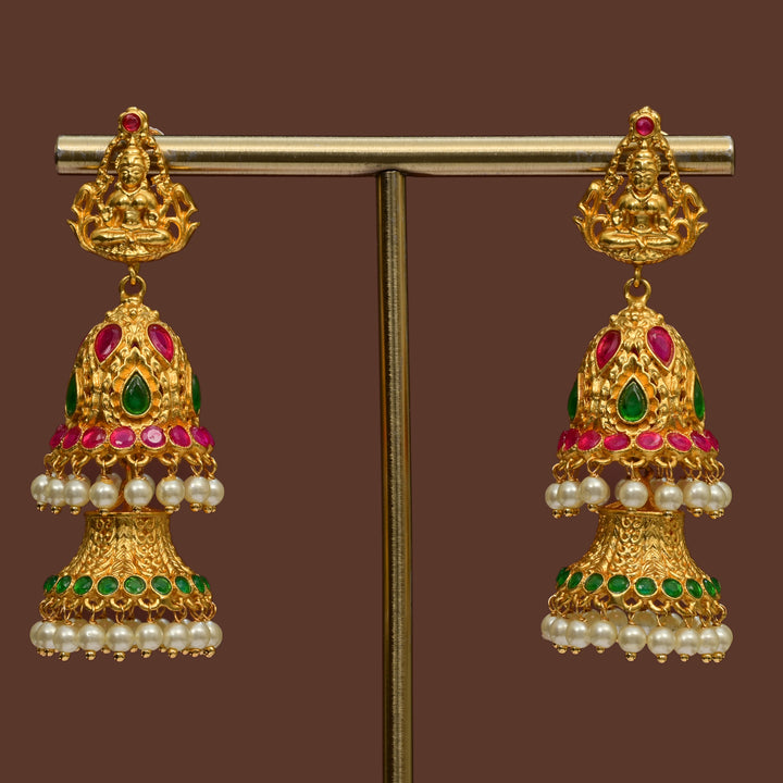 Temple Jhumka Earrings