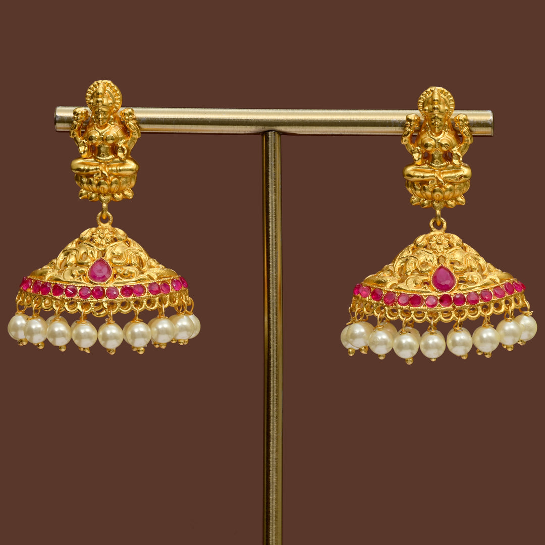 Temple Jhumka Earrings