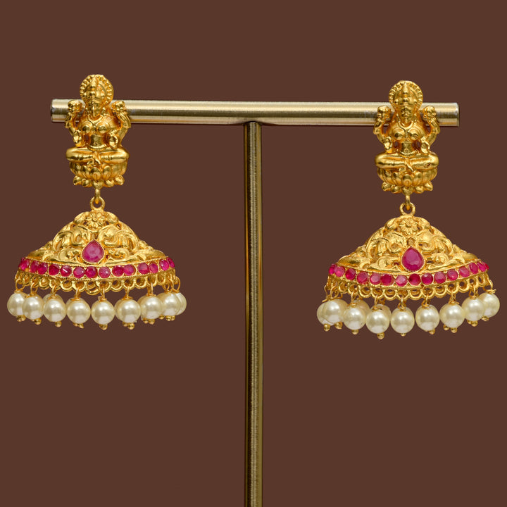 Temple Jhumka Earrings