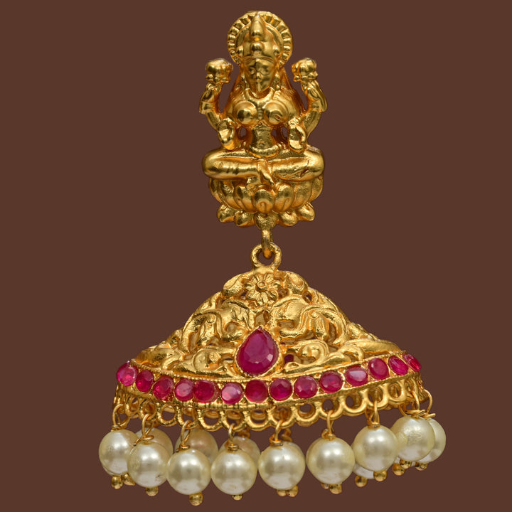Temple Jhumka Earrings