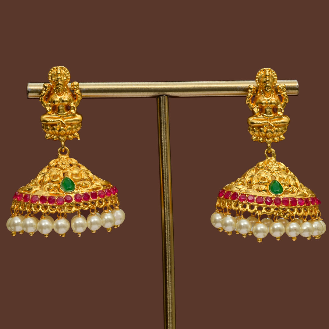 Temple Jhumka Earrings