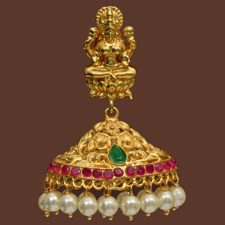 Temple Jhumka Earrings