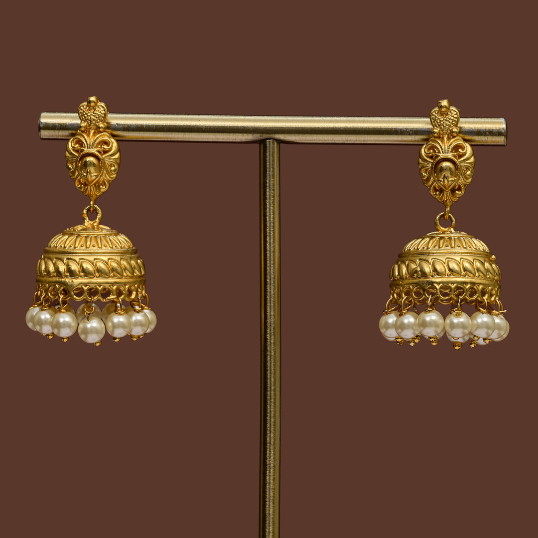 Temple Jhumka Earrings