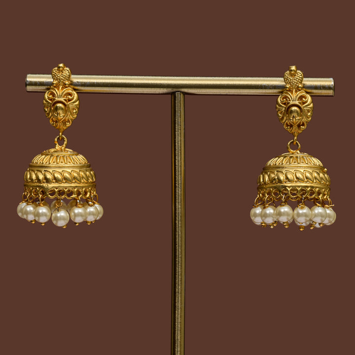 Temple Jhumka Earrings