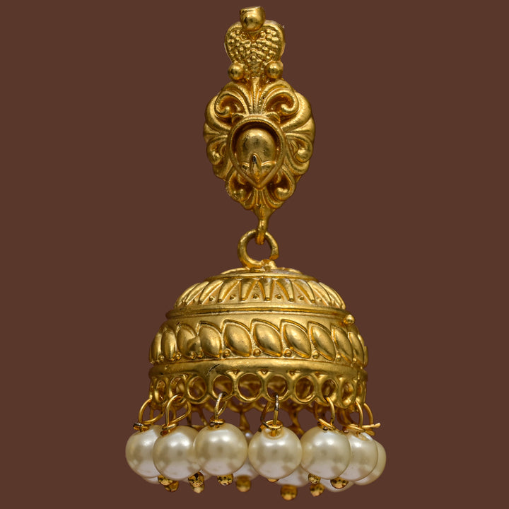 Temple Jhumka Earrings
