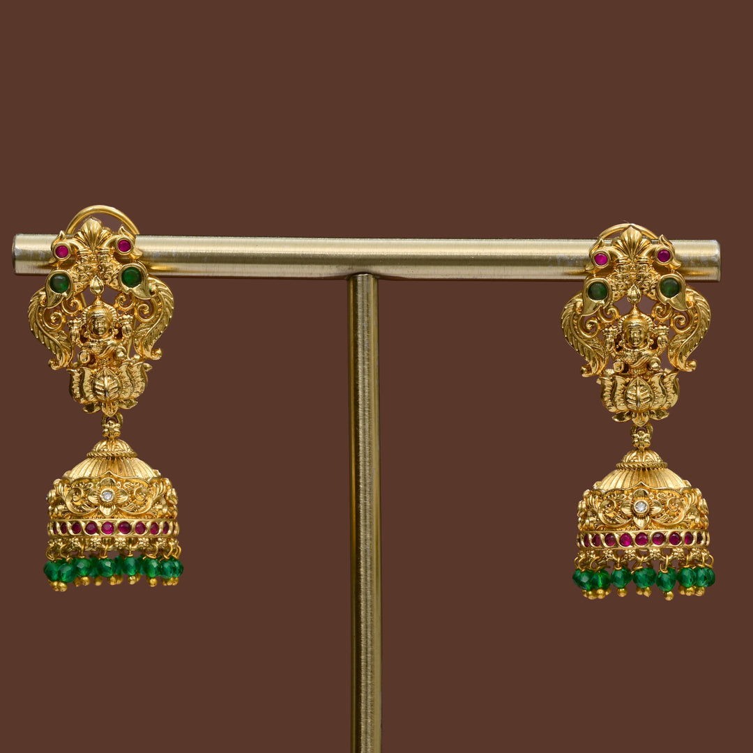 Temple Jhumka Earrings
