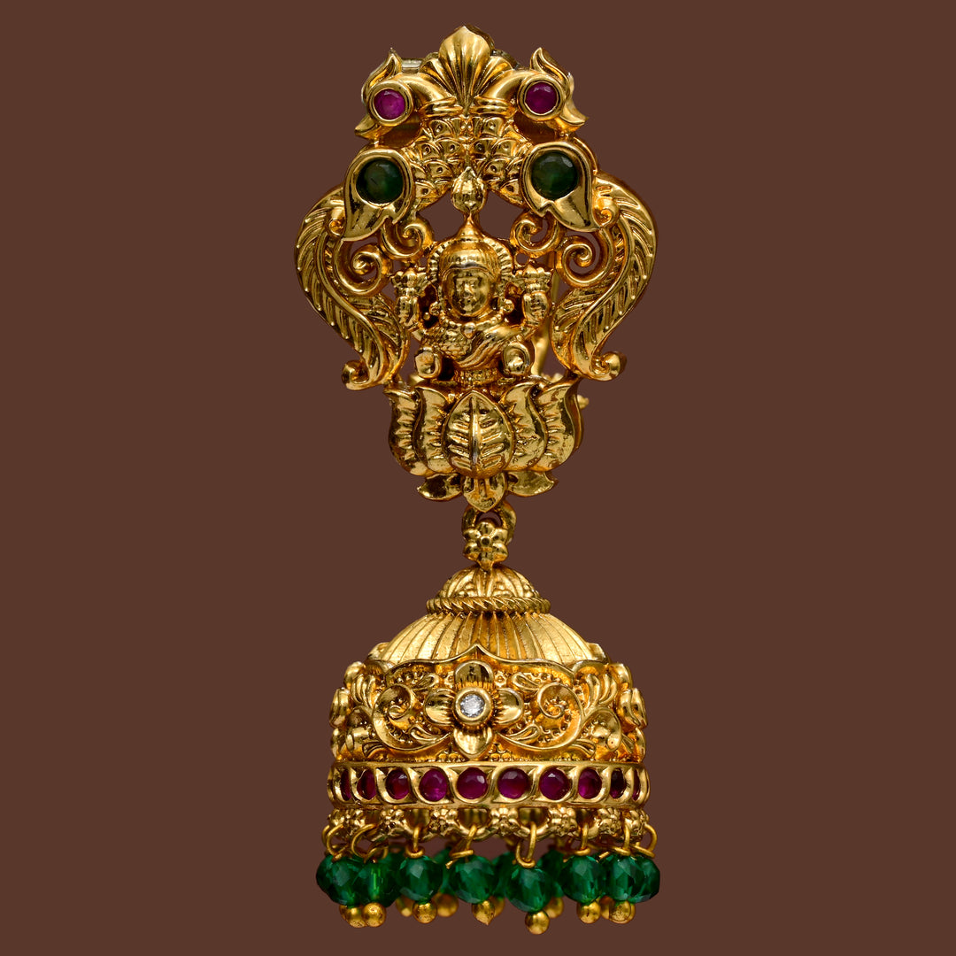Temple Jhumka Earrings