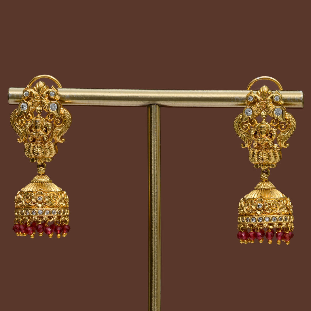 Temple Jhumka Earrings