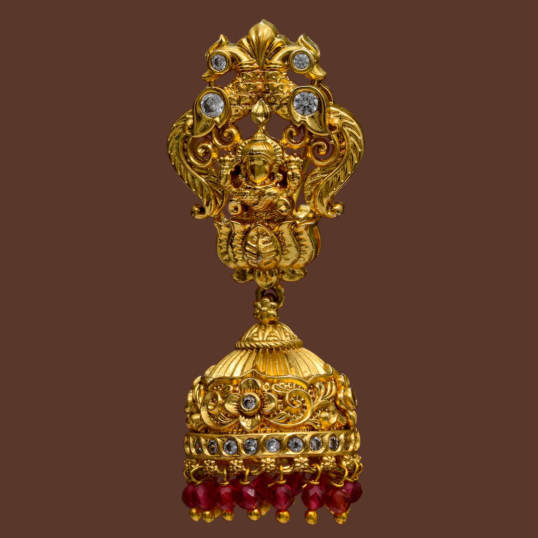 Temple Jhumka Earrings