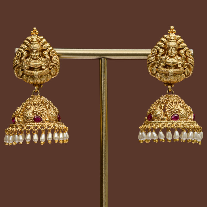 Temple Jhumka Earrings
