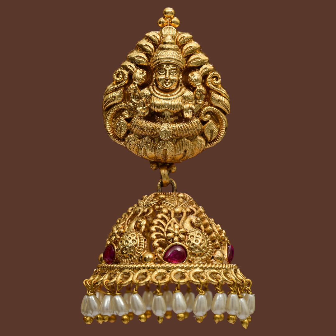 Temple Jhumka Earrings