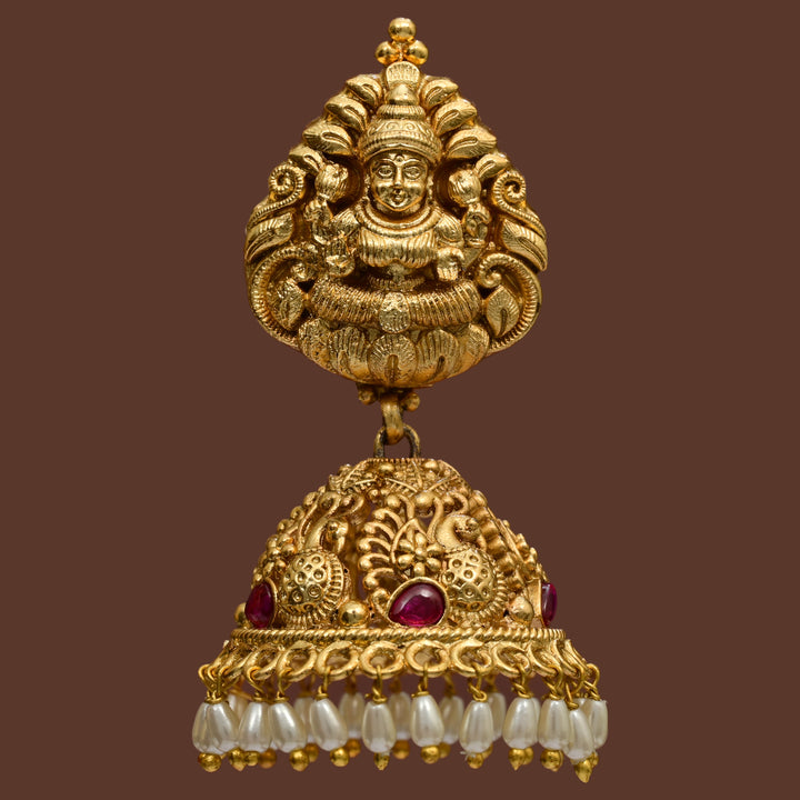 Temple Jhumka Earrings