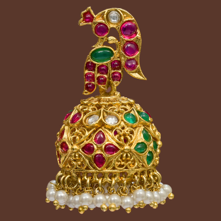 Temple Jhumka Earrings