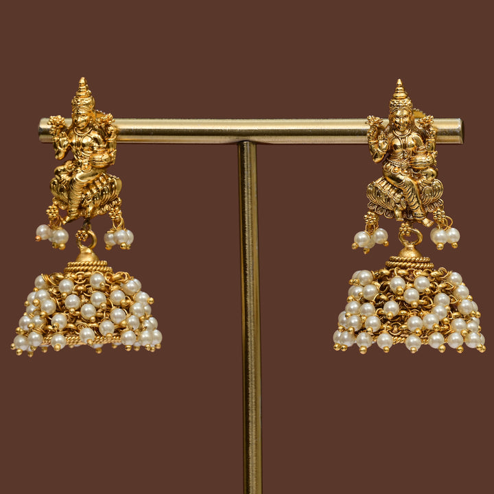 Temple Jhumka Earrings