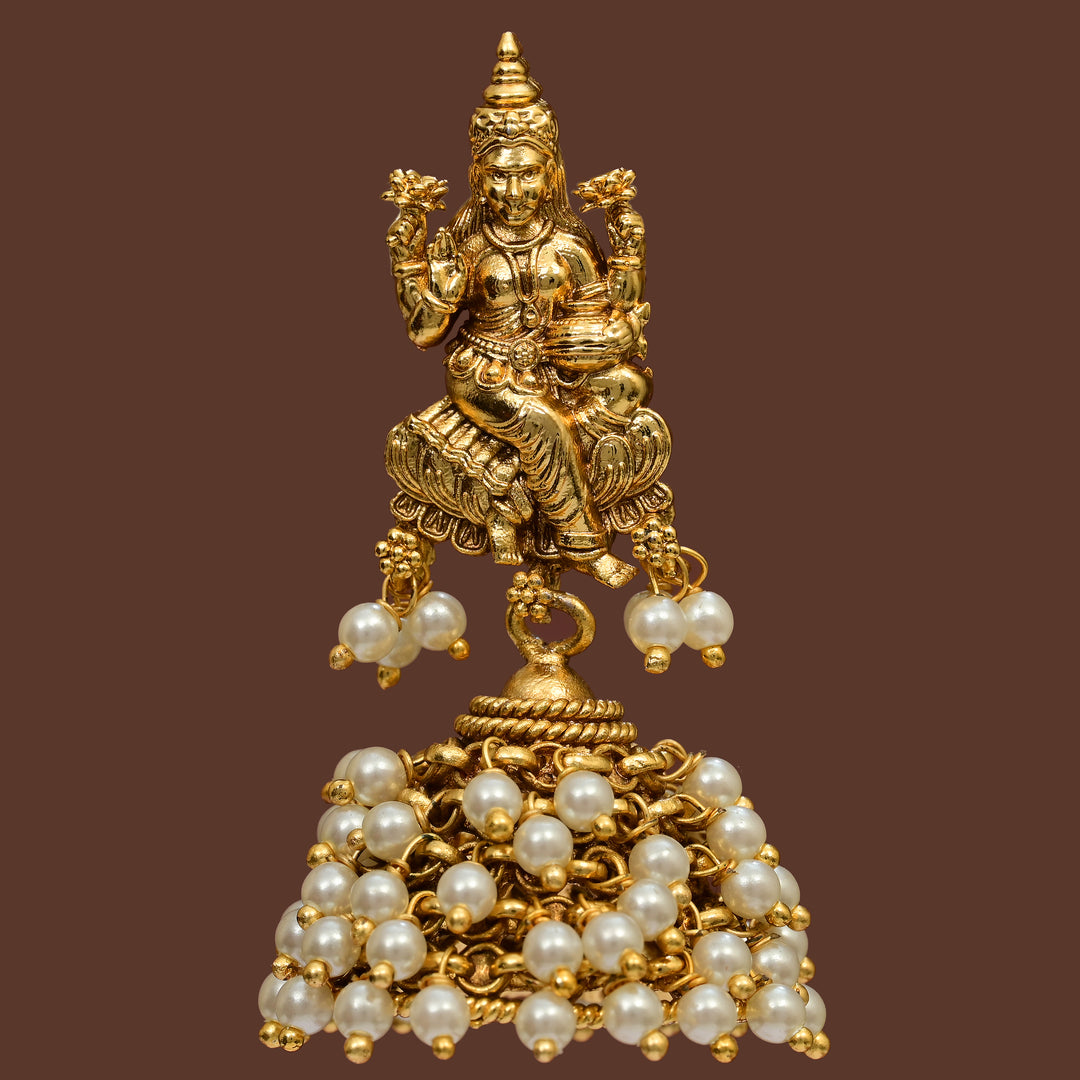 Temple Jhumka Earrings
