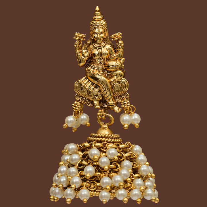 Temple Jhumka Earrings