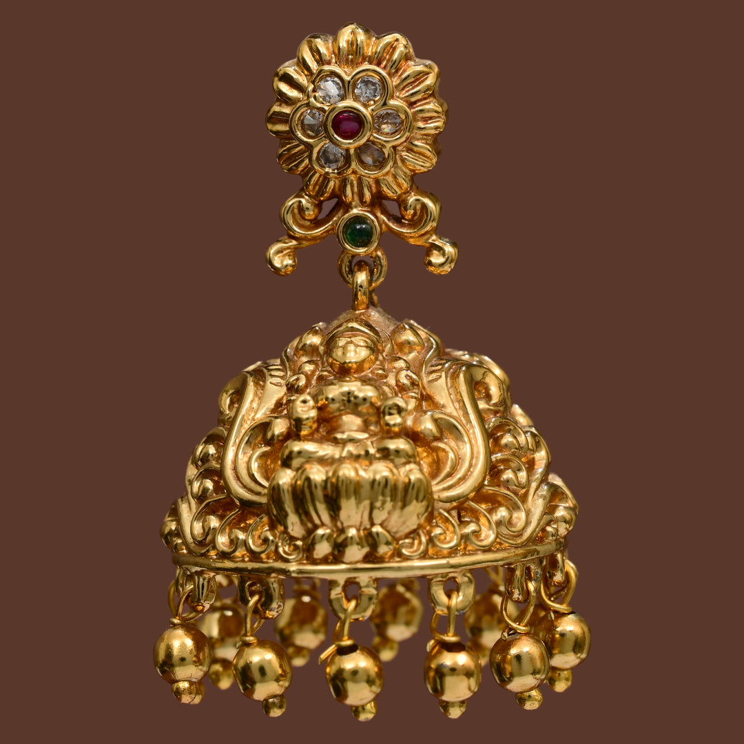Temple Jhumka Earrings