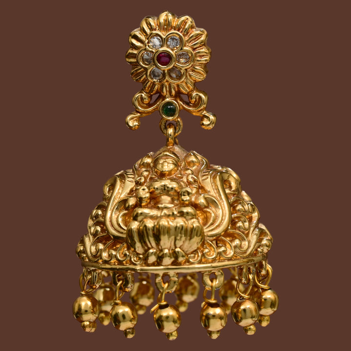 Temple Jhumka Earrings
