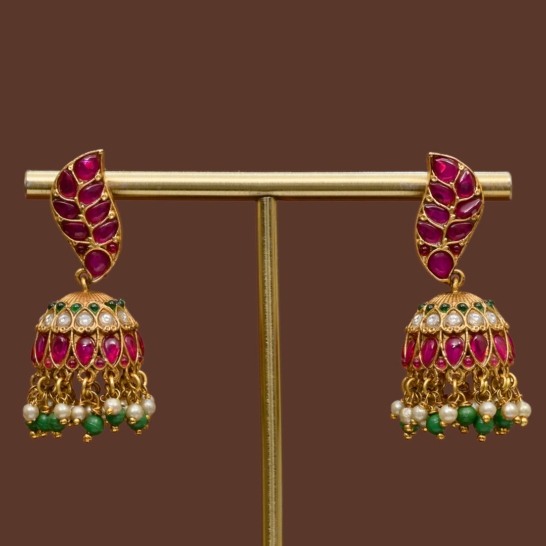 Temple Jhumka Earrings