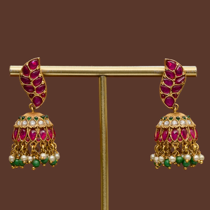 Temple Jhumka Earrings