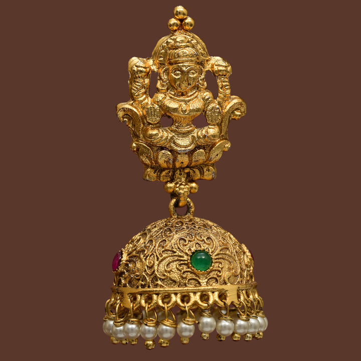 Temple Jhumka Earrings