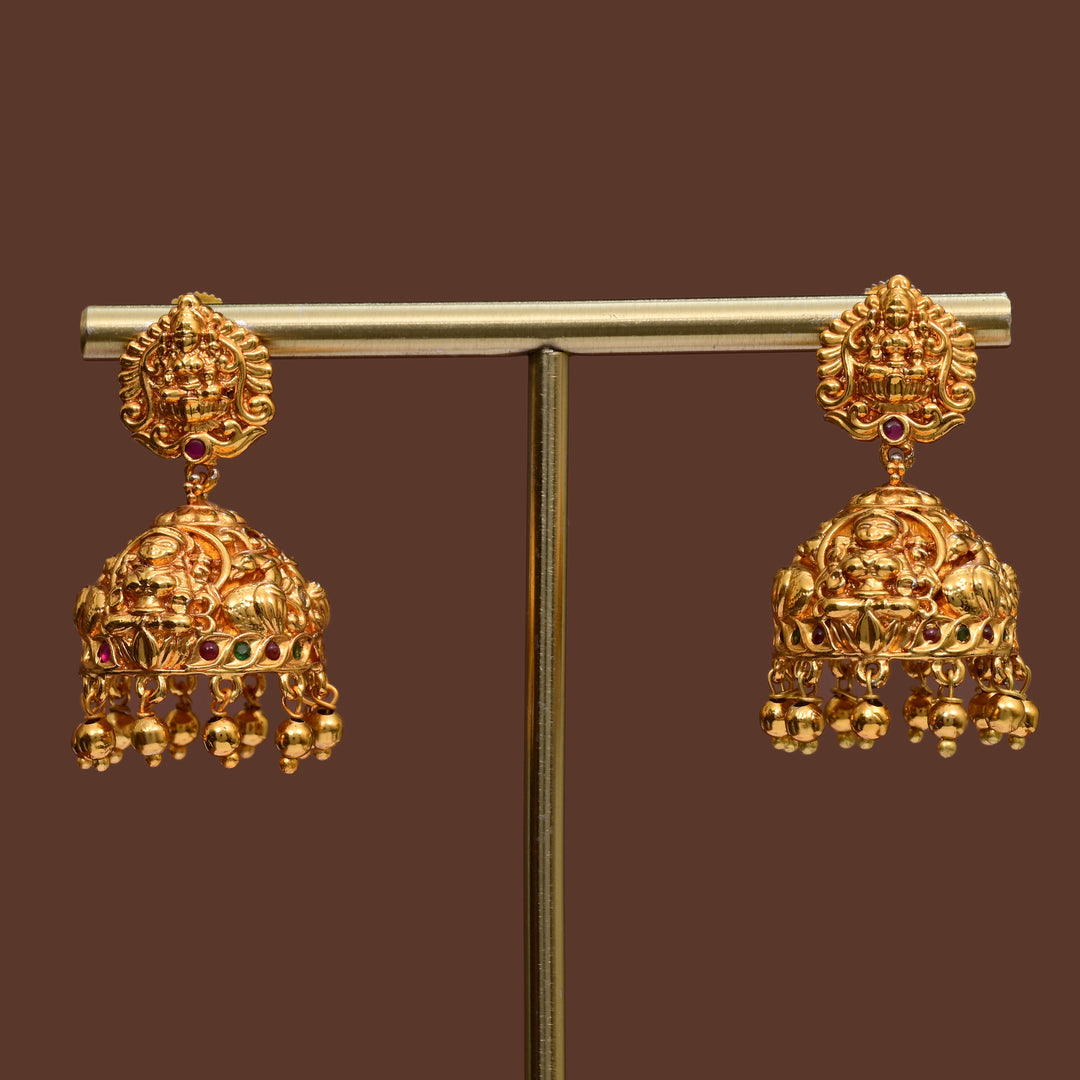Temple Jhumka Earrings