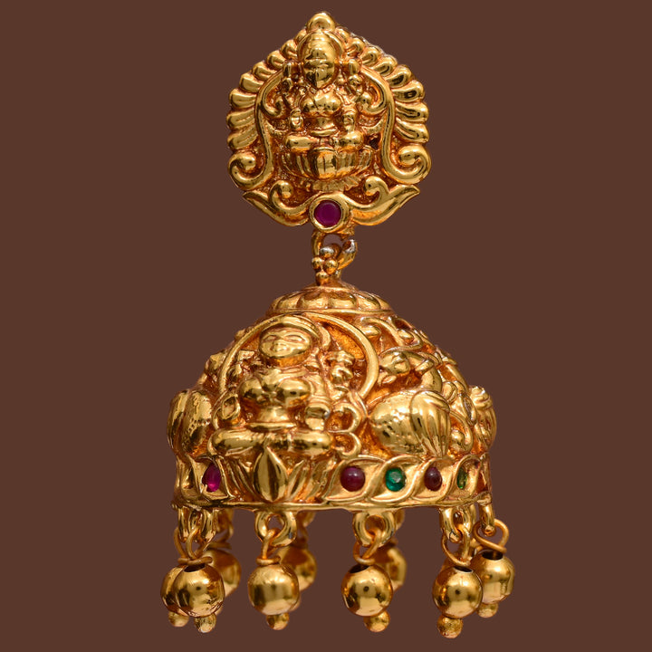 Temple Jhumka Earrings