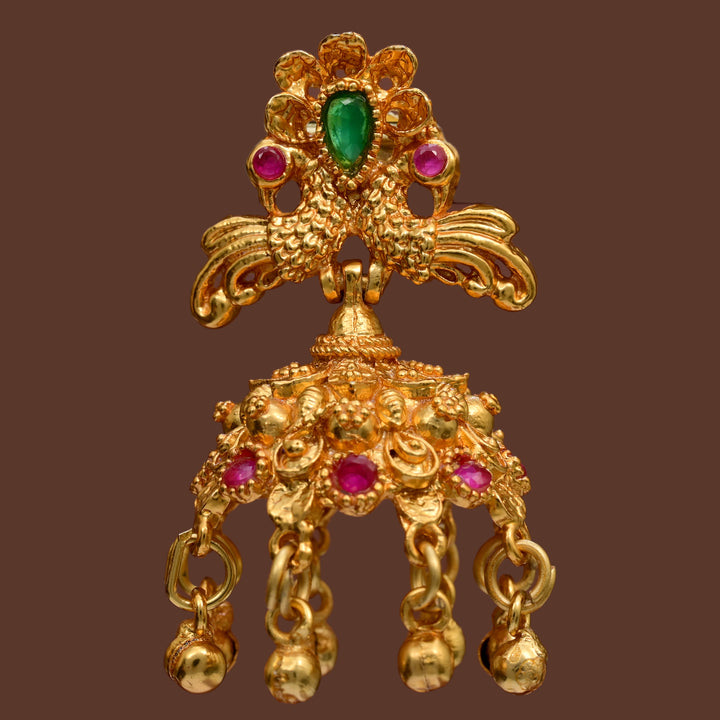 Temple Jhumka Earrings