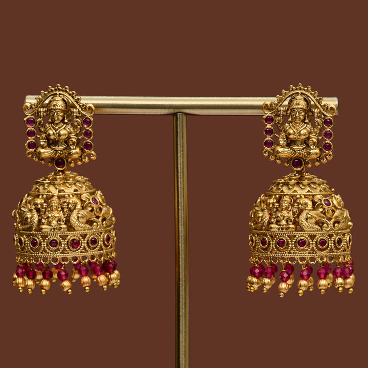 Temple Jhumka Earrings