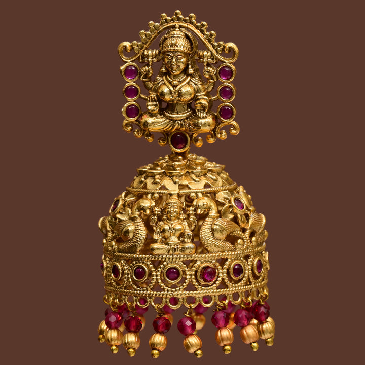Temple Jhumka Earrings