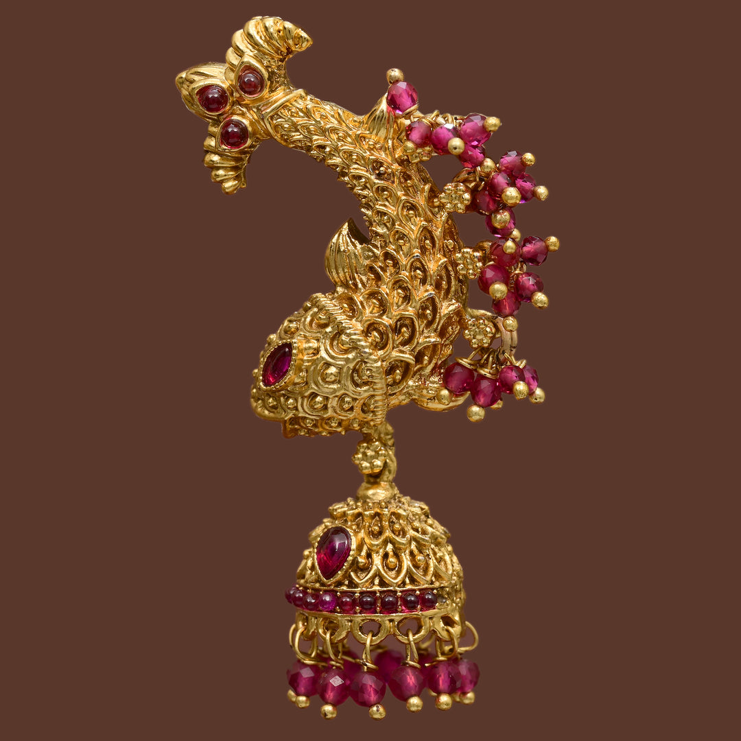 Temple Jhumka Earrings