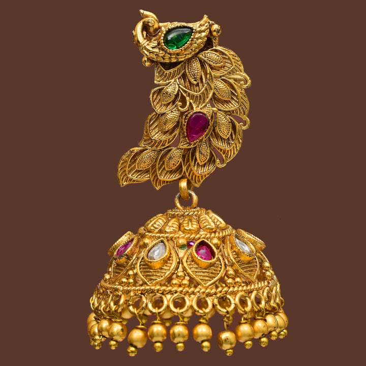Temple Jhumka Earrings