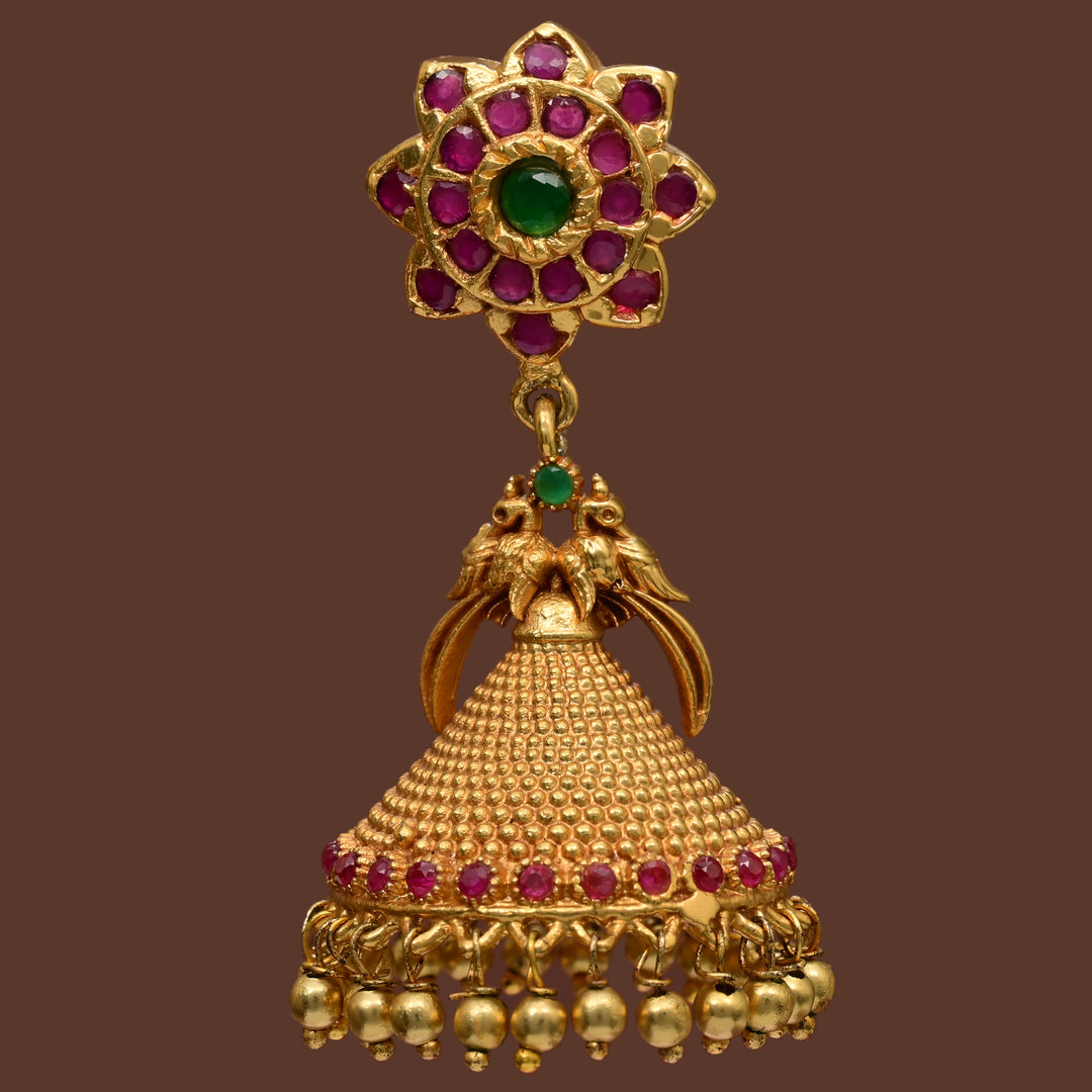 Temple Jhumka Earrings