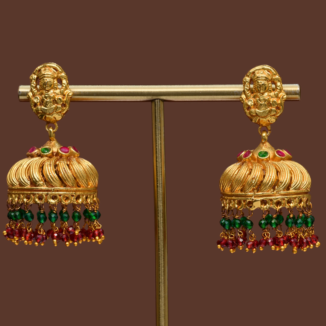 Temple Jhumka Earrings