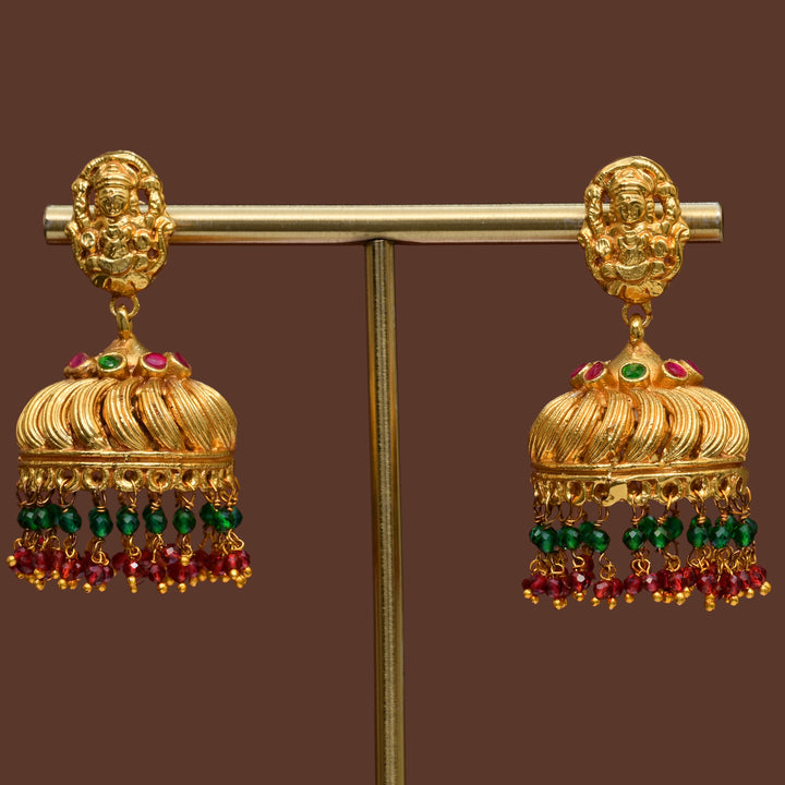Temple Jhumka Earrings