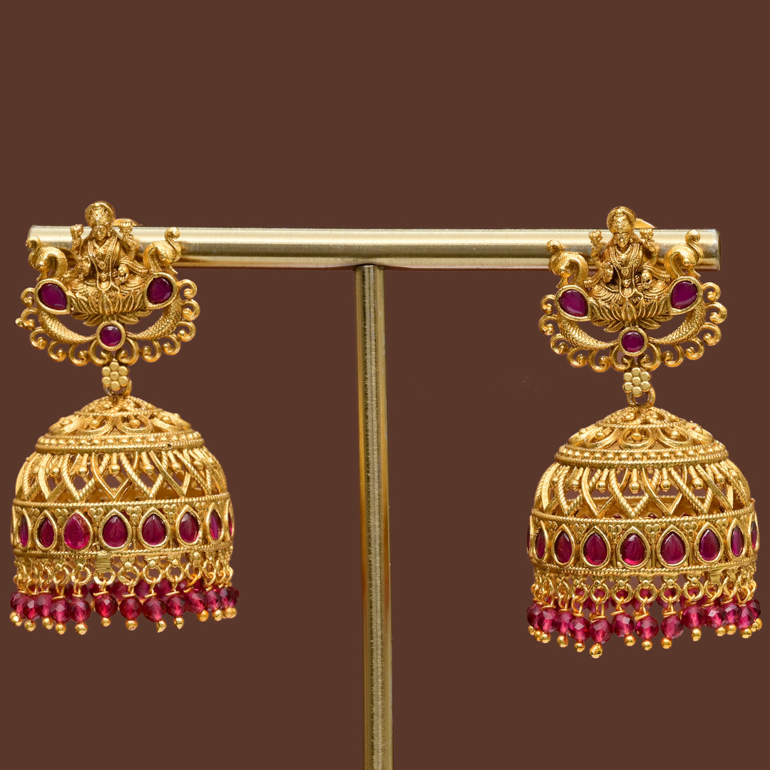 Temple Jhumka Earrings