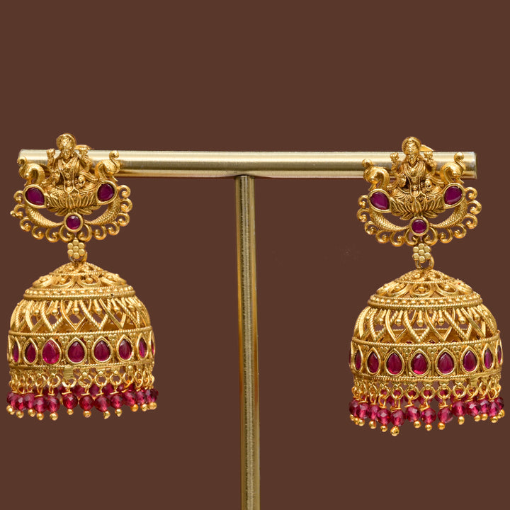Temple Jhumka Earrings