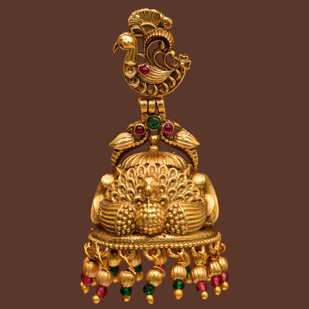 Temple Jhumka Earrings