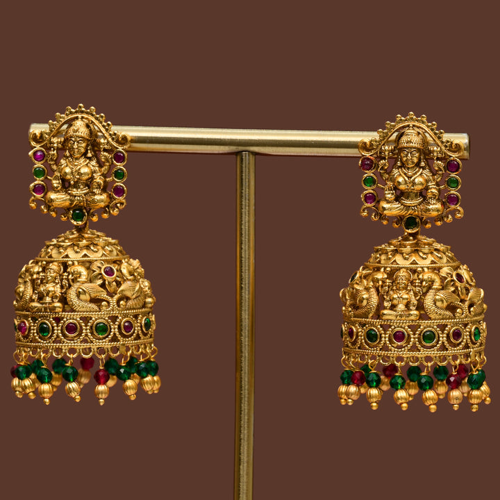 Temple Jhumka Earrings