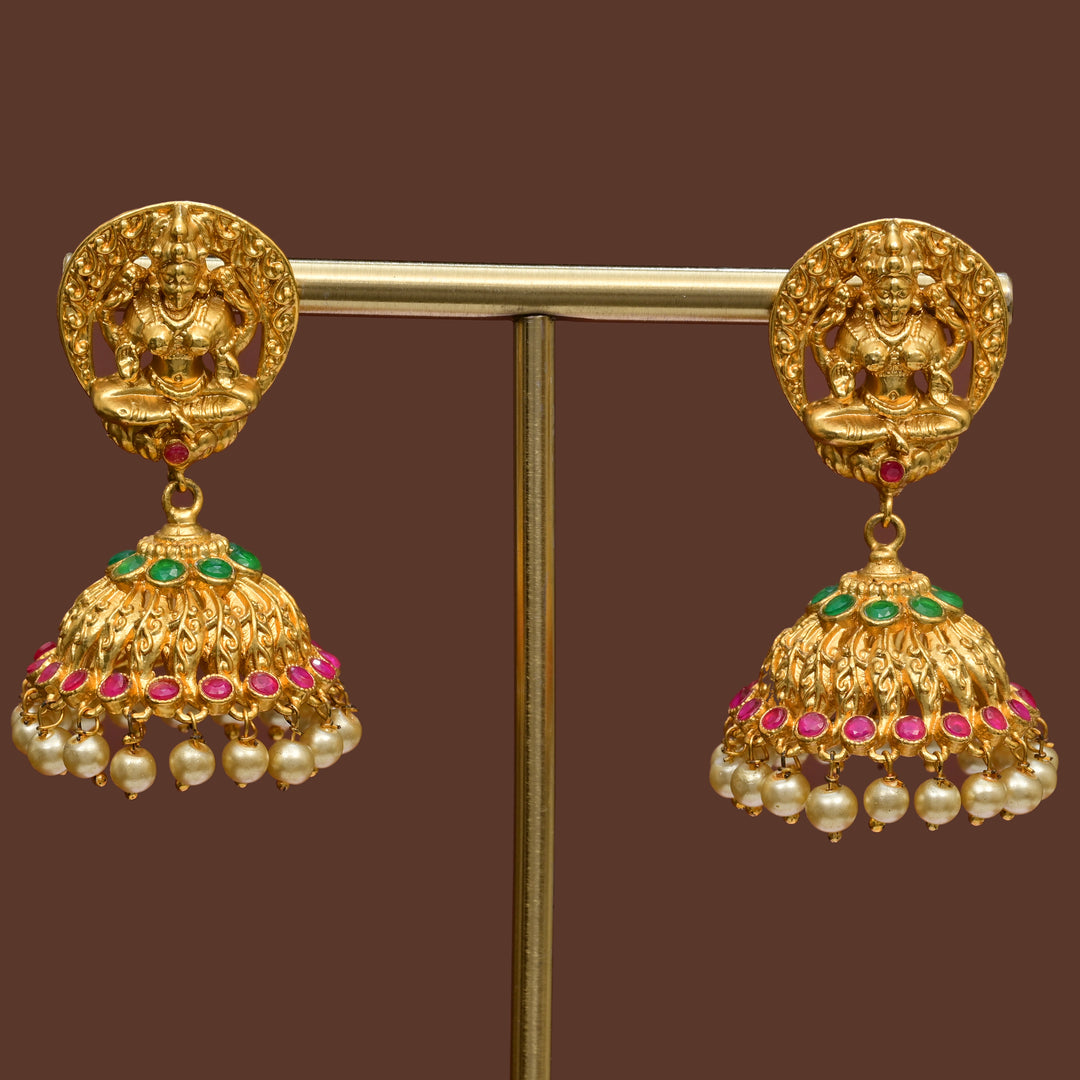 Temple Jhumka Earrings
